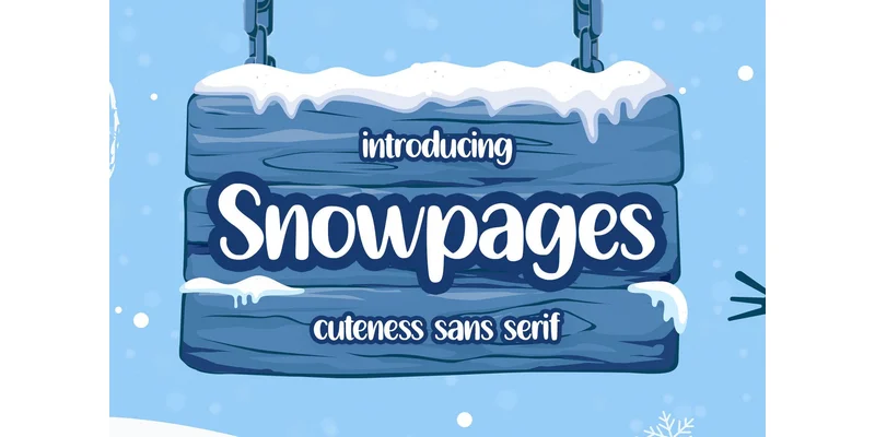Snowpages Font by Abodaniel — Sans Serif Font