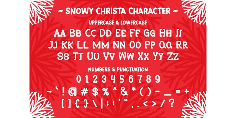 Snowy Christa Font by Pian45 — Display Font — thumbnail 7