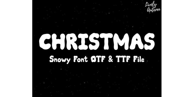 Snowy Font by LivelyAutumn 11.11 by LivelyAutumn 11.11 — Decorative Font
