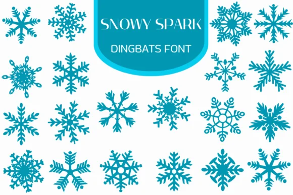 Snowy Spark by Heartcraft Atelier — Dingbats Font