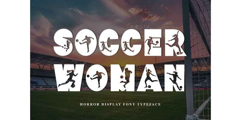 Soccer Woman Font by Inermedia STUDIO by Inermedia STUDIO — Decorative Font