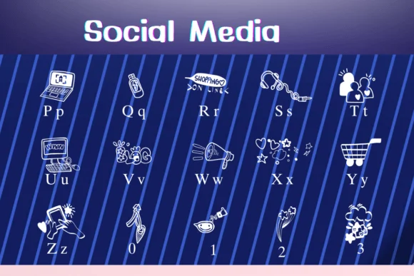 Social Media by Nongyao — Dingbats Font — thumbnail 3