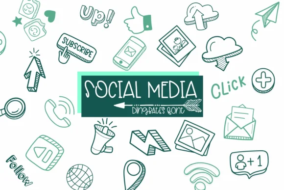 Social Media by Sirinart — Dingbats Font