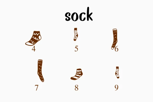 Sock by Nongyao — Dingbats Font — thumbnail 4