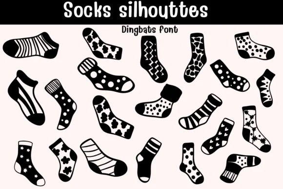 Socks Silhouettes by Sontaya — Dingbats Font