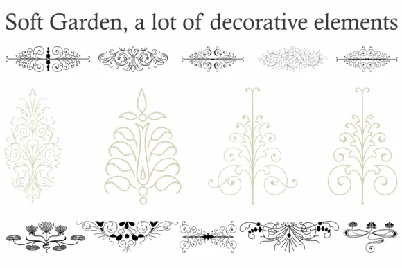 Soft Garden Family by Intellecta Design — Dingbats Font