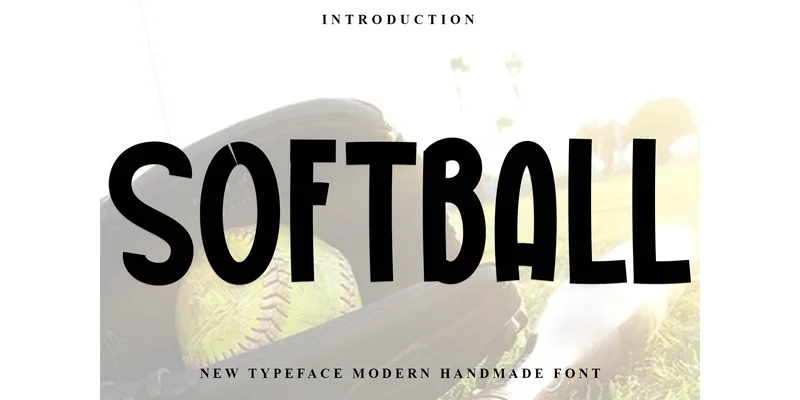 Softball Font by FreshTypeINK — Display Font
