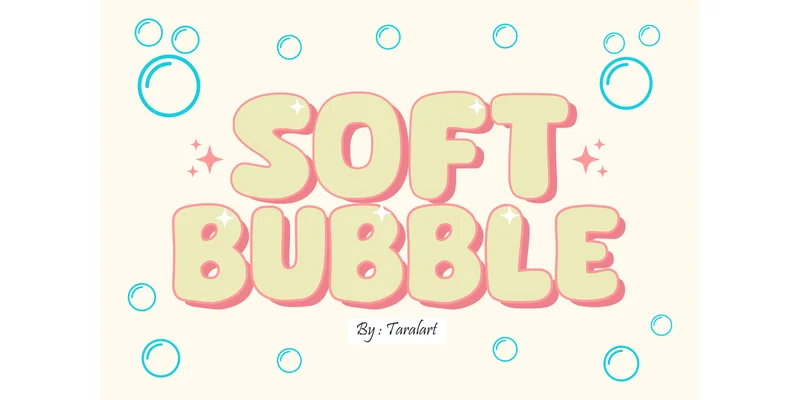 Softbubbles Regular Font by TaralArt — Display Font