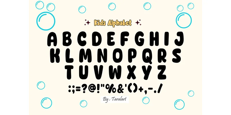Softbubbles Regular Font by TaralArt — Display Font — thumbnail 4