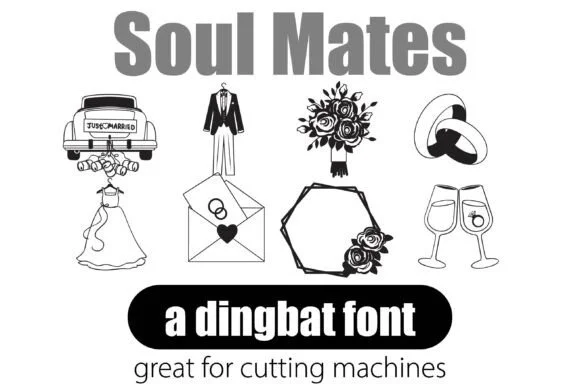 Soul Mates by Illustration Ink — Dingbats Font