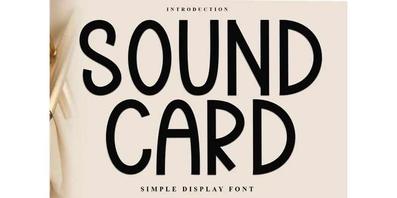 Sound Card Font by FreshTypeINK — Display Font
