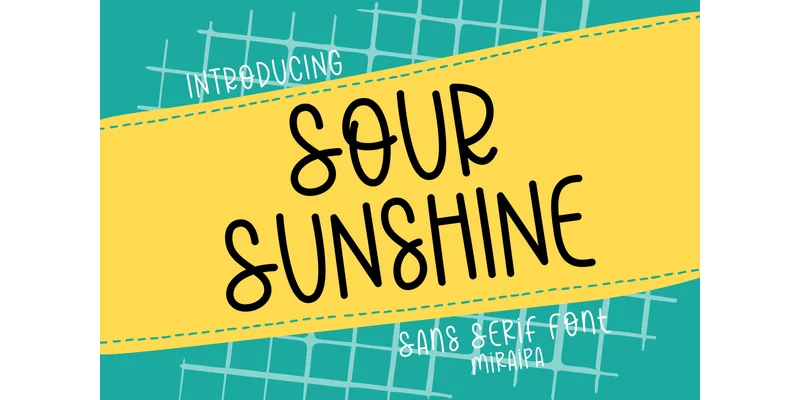 Sour Sunshine Font by miraipa — Sans Serif Font