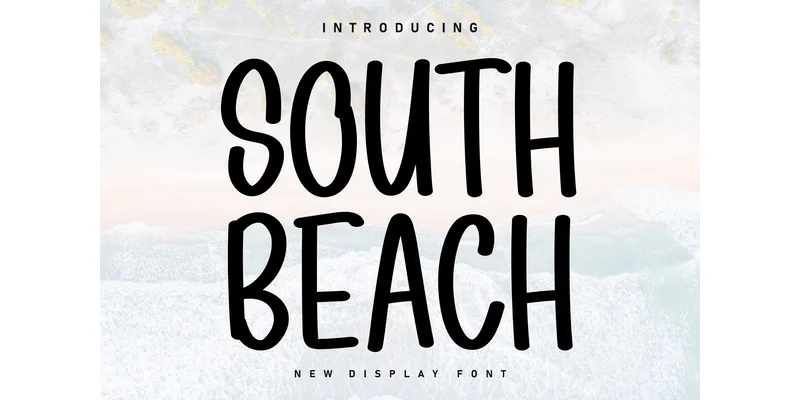 South Beach Font by KC Production — Display Font