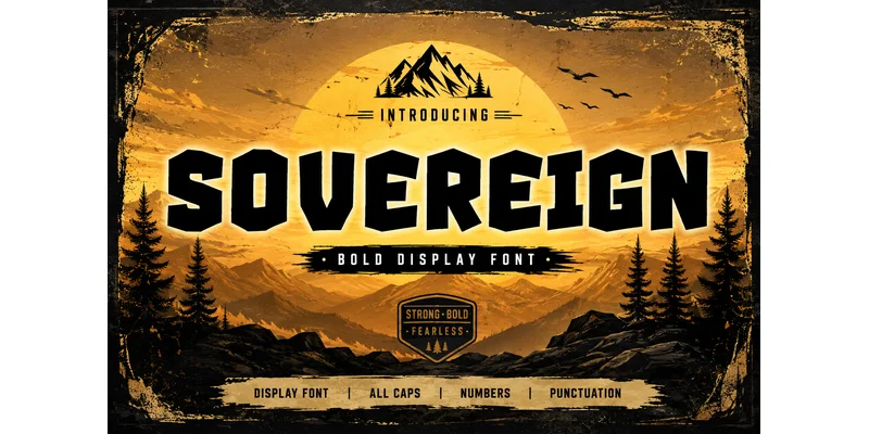 Sovereign Font by ABC Font — Display Font