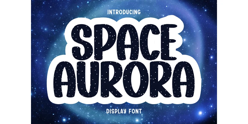 Space Aurora Font by Minimalist Eyes — Display Font