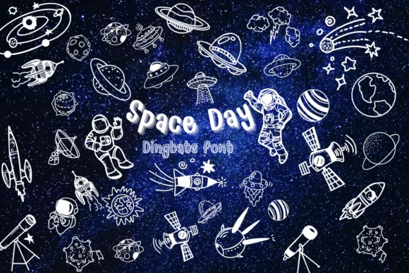 Space Day by Nongyao — Dingbats Font