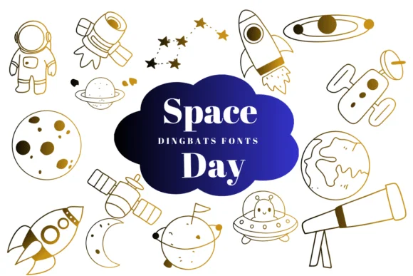 Space Day by Suphitchaya — Dingbats Font