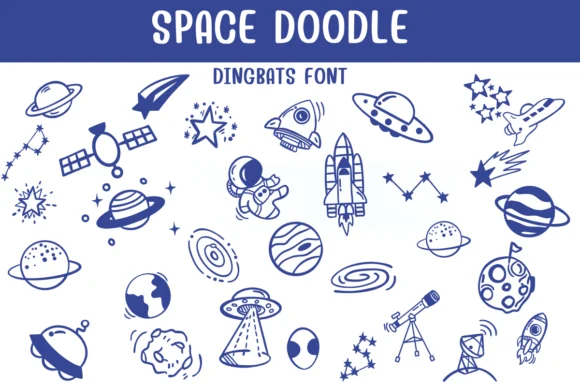 Space Doodle by Sontaya — Dingbats Font
