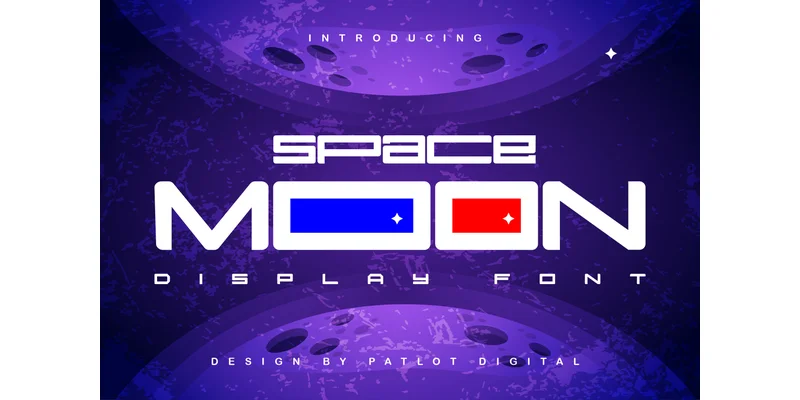 Space Moon Font by Patlot Digital.Studio — Display Font