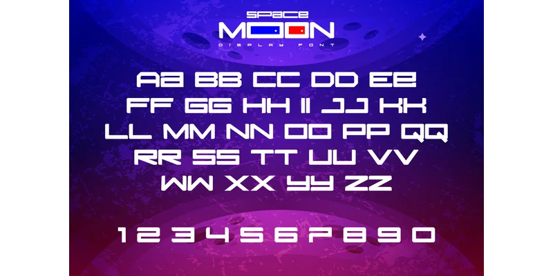 Space Moon Font by Patlot Digital.Studio — Display Font — thumbnail 7