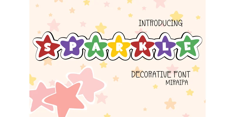 Sparkle Font by miraipa by miraipa — Decorative Font
