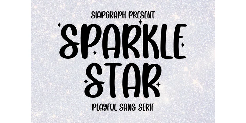 Sparkle Star Font by SiapGraph — Sans Serif Font
