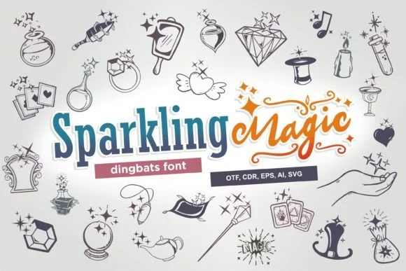 Sparkling Magic by onoborgol — Dingbats Font