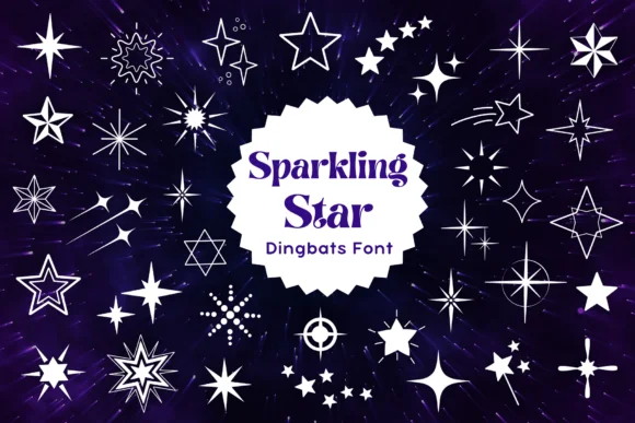 Sparkling Star by Pui Art — Dingbats Font