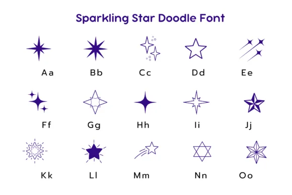 Sparkling Star by Pui Art — Dingbats Font — thumbnail 7