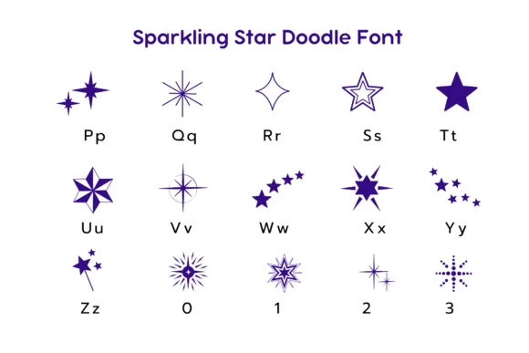 Sparkling Star by Pui Art — Dingbats Font — thumbnail 8