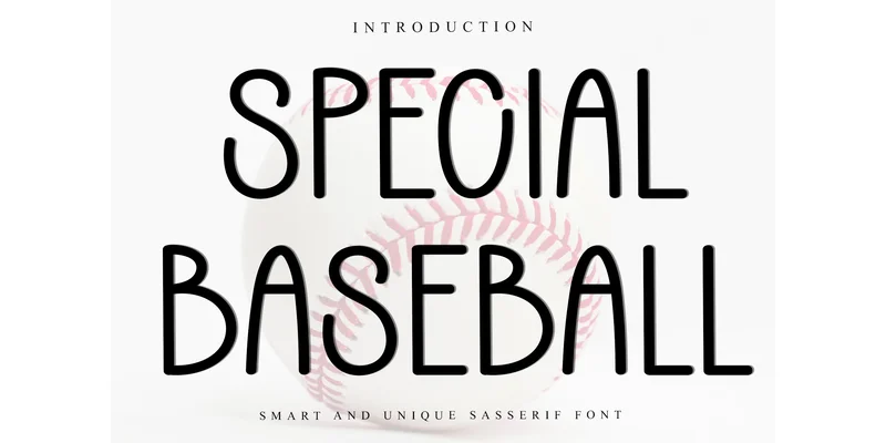 Special Baseball Font by FreshTypeINK — Sans Serif Font