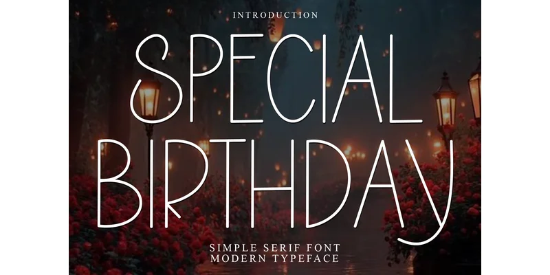Special Birthday Font by PiPi Creative — Sans Serif Font