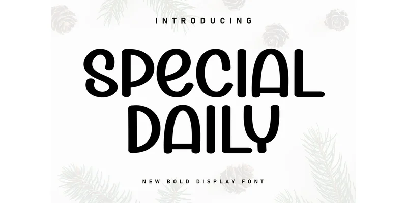 Special Daily Font by KC Production — Display Font