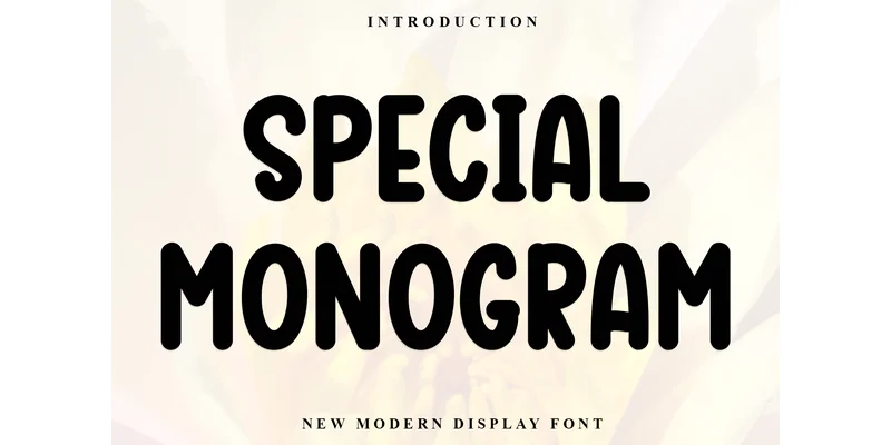 Special Monogram Font by PiPi Creative — Display Font