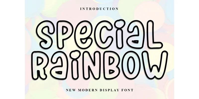 Special Rainbow Font by FreshTypeINK — Display Font