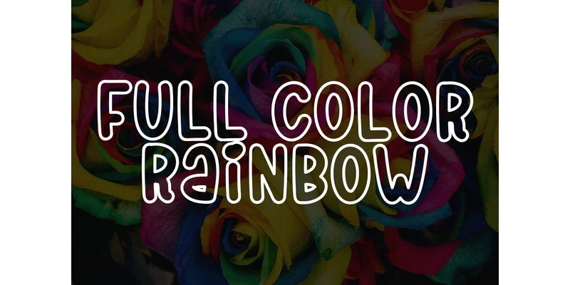 Special Rainbow Font by FreshTypeINK — Display Font — thumbnail 7