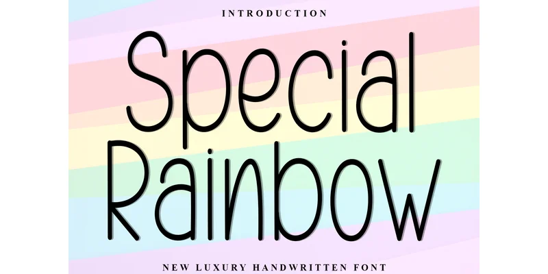 Special Rainbow Font by Inermedia STUDIO — Sans Serif Font