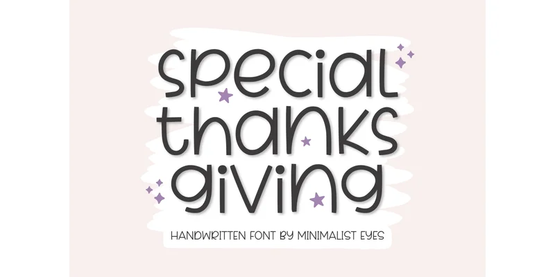 Special Thanksgiving Font by Minimalist Eyes — Display Font