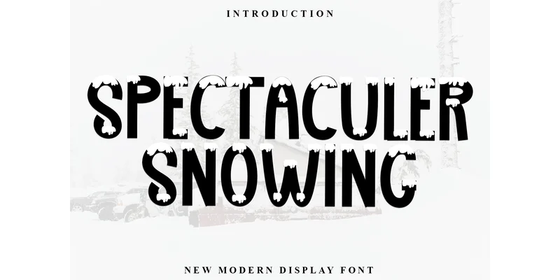 Spectaculer Snowing Font by Inermedia STUDIO by Inermedia STUDIO — Decorative Font