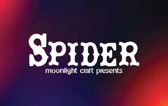 Spider by moonlight craft — Slab Serif Font