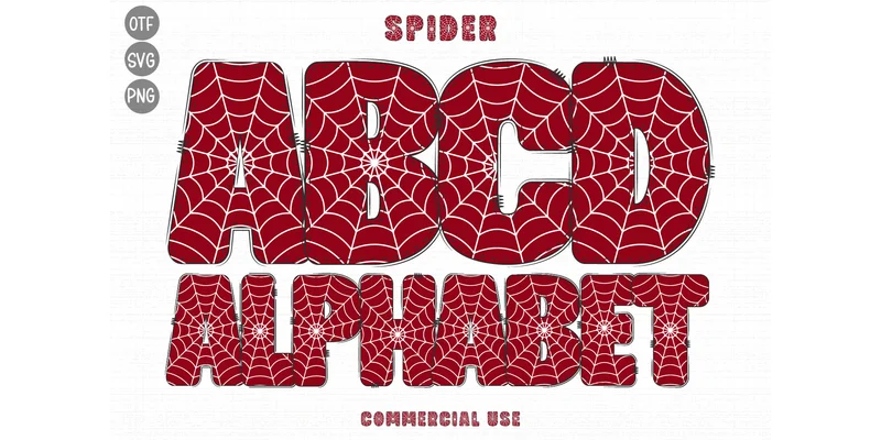 Spider Font by AvocadoSVG — Color Fonts Font