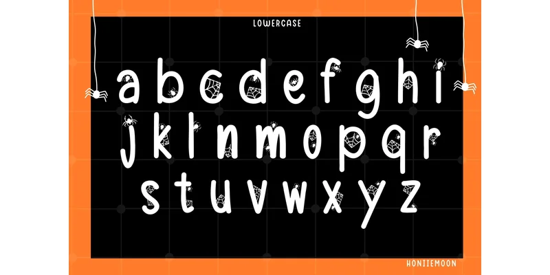 Spider Halloween Font by Honiiemoon — Display Font — thumbnail 3