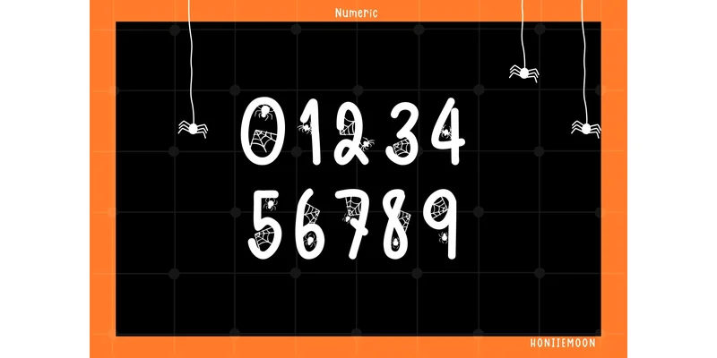 Spider Halloween Font by Honiiemoon — Display Font — thumbnail 4