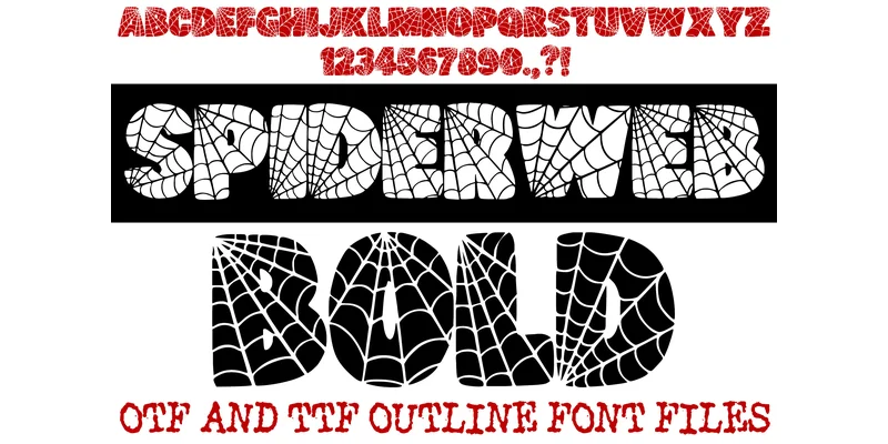Spiderweb Bold Font by squeebcreative by squeebcreative — Decorative Font