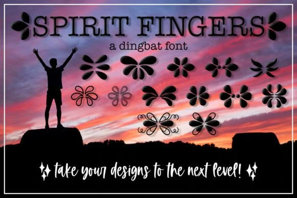 Spirit Fingers by Endless Time Graphics — Dingbats Font — thumbnail 2