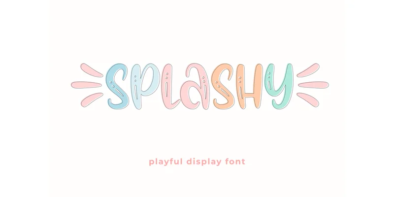 Splashy Font by Abodaniel — Display Font