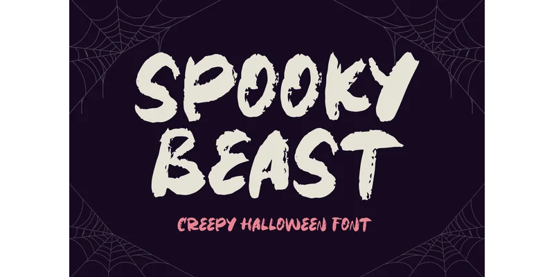 Spooky Beast Font by Dreamink (7ntypes) — Display Font