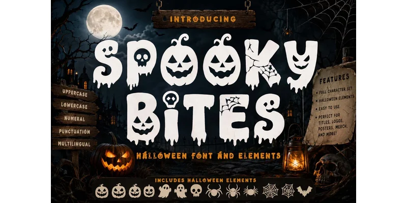 Spooky Bites Font by yogaletter6 — Display Font