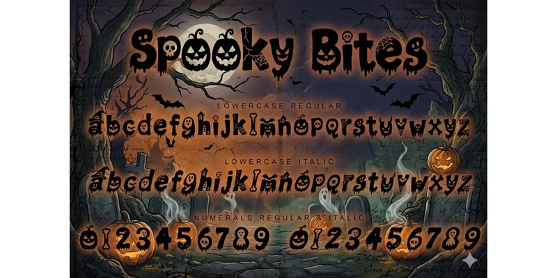 Spooky Bites Font by yogaletter6 — Display Font — thumbnail 7
