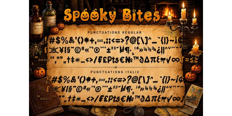 Spooky Bites Font by yogaletter6 — Display Font — thumbnail 8